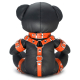 Ours en cuir EDDY The BDSM Teddy Bear Orange + Boite