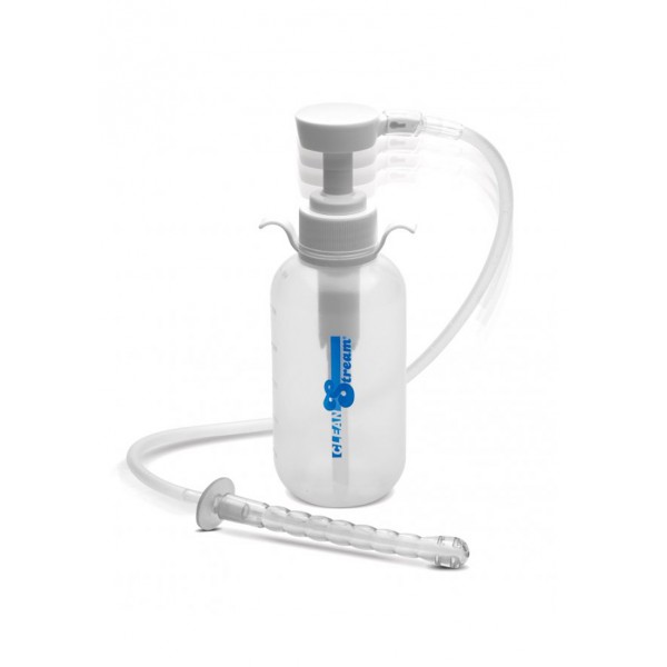 Pump Action Enema Bottle w/ Nozzle - Transparent