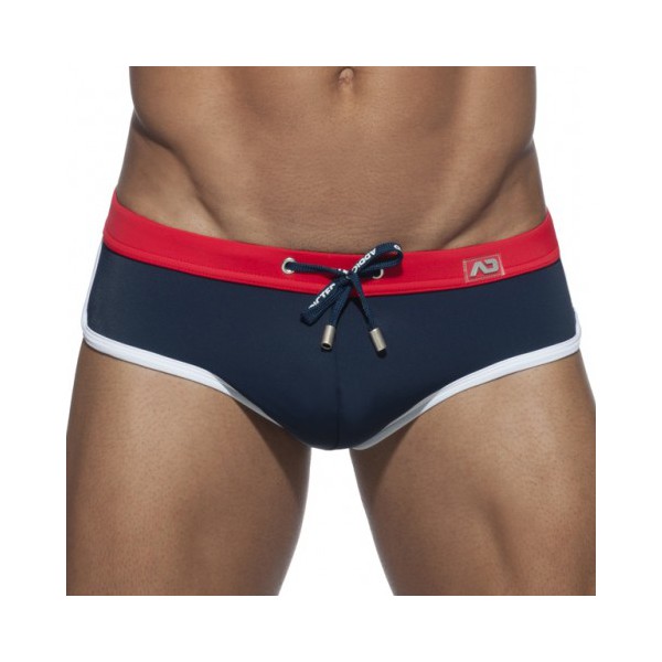 Plain Swim Navy Briefs