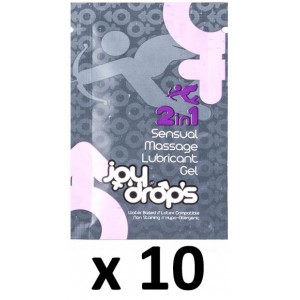 Joy Drops 2 in 1 Sensueel Glijmiddel Dosetten 5mL x10