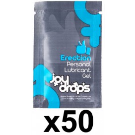 Joy Drops Dosetas de lubricante con efecto de erección dura 5ml x50