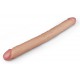 Double Dildo Realistic Slim 44 x 4.5cm