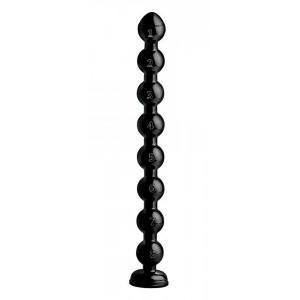 Hosed Beaded Thick Anal Snake Analdildo - 19 inch