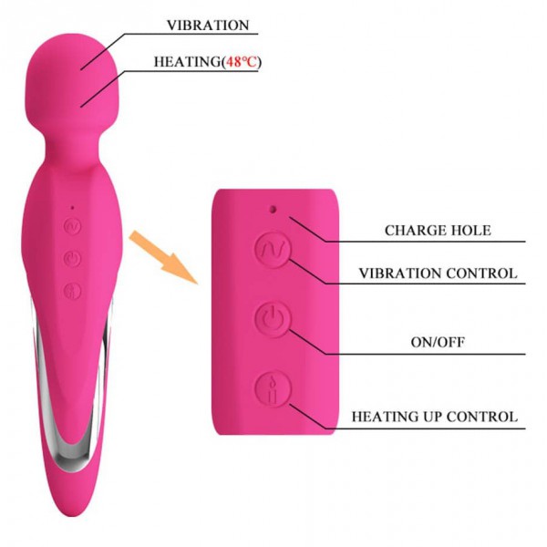 Michel Heated Vibro Wand - 40mm Head