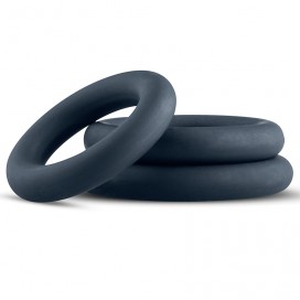 Pack de 3 cockrings silicone 9mm