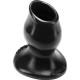 Plug Tunnel Pig-Hole black Small - 7 x 4.5 cm