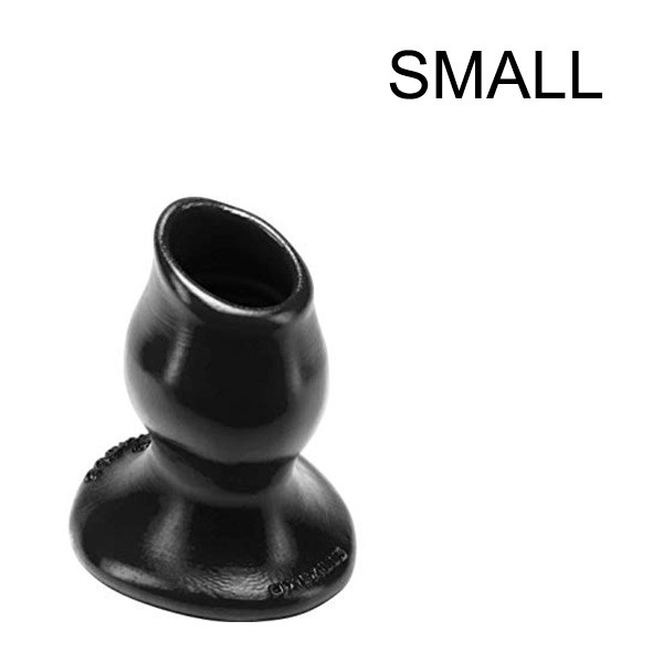 Plug Tunnel Pig-Hole black Small - 7 x 4.5 cm