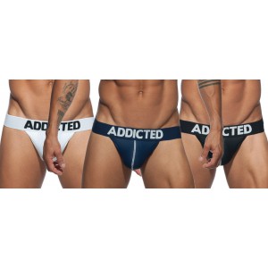 Addicted Pack 3 Mesh Push Up Thongs