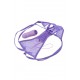 Vibrating thong with remote control purple