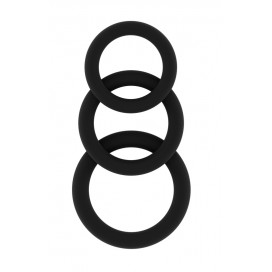 Lot of 3 Black Sono Cockrings N°25