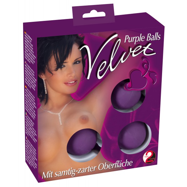 Boules de Geisha Velvet violettes - 3.5 cm