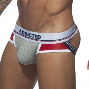 Addicted Jockstrap PUSH UP SPORT Grey