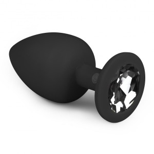 EasyToys Anal Collection Tapón de joya negro 8 x 4cm