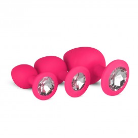 EasyToys Anal Collection Set of 3 Bijou Diamond Roses plugs