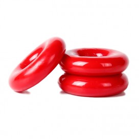 Sport Fucker Lot de 3 cockrings Chubby Rouge