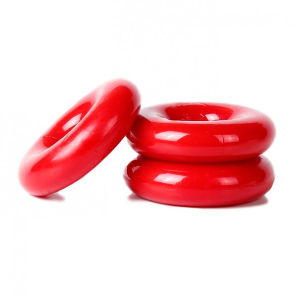 Set of 3 Chubby Red cockrings