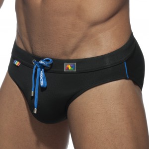 Addicted RAINBOW SWIM Swimsuit Black