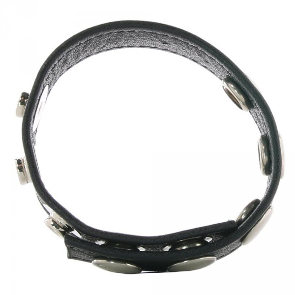 Cockring 5 leather snaps