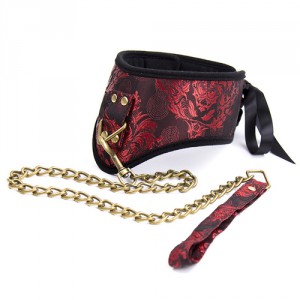 Halsband Leine SCANDAL Rot