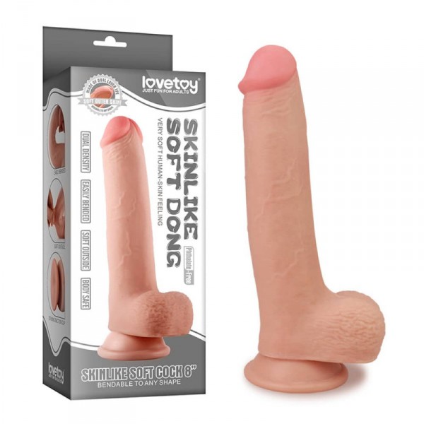 Realistic dildo SKINLIKE 18 x 4.2 cm