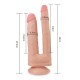 Dubbele Dildo SkinLike 18 x 3,5 cm