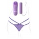 Tanga vibrador con mando a distancia morado