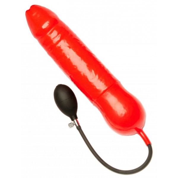 Gode gonflable Rouge 30 x 7.5 cm