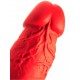 Dildo doppio elastico N°77 62 x 6,2 cm rosso