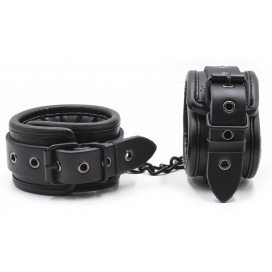 Black Lined Ankle Cuffs