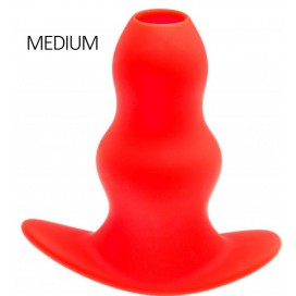 MK Toys Plug Tunnel Stretch Rosso Medio 13 x 6,4 cm