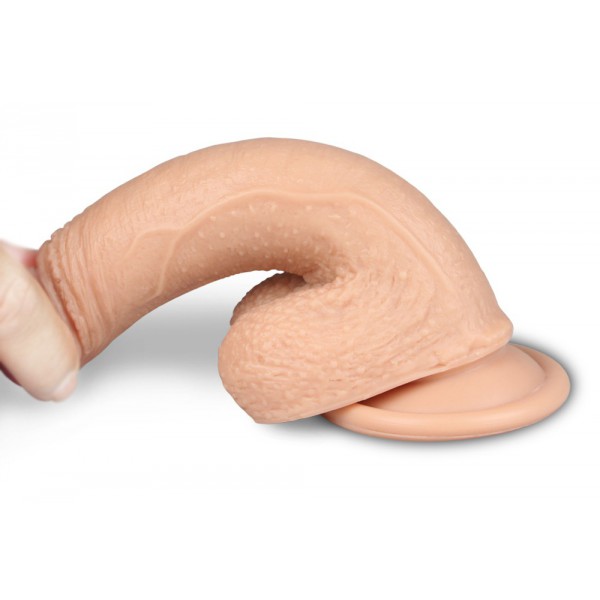 DUAL Silicone Realistische Dildo 13 x 3,5 cm Stoel