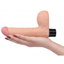 Vibrating dildo with Real Soft purse 14 x 4cm