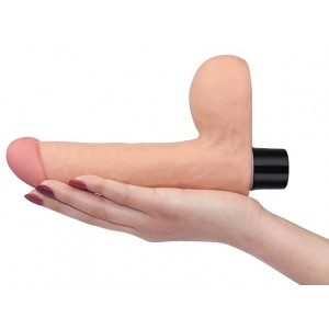 LoveToy Vibrierender Dildo mit Real Soft Stipendien 14 x 4cm