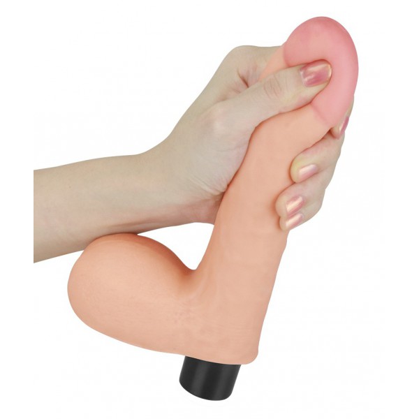 Dildo vibratório com bolsa Real Soft 14 x 4cm