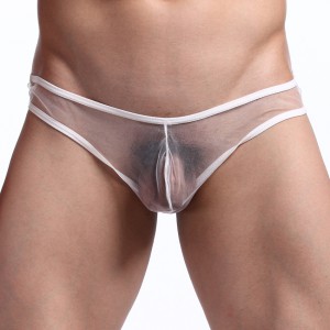 JorionMia Tulle Thong Transparente Branco