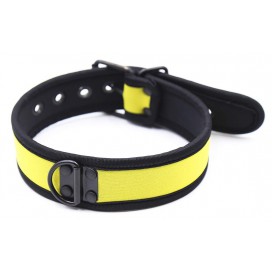 Kinky Puppy Halsband aus Neopren Gelb