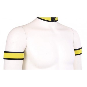 Kinky Puppy Yellow Neoprene PUPPY armbands