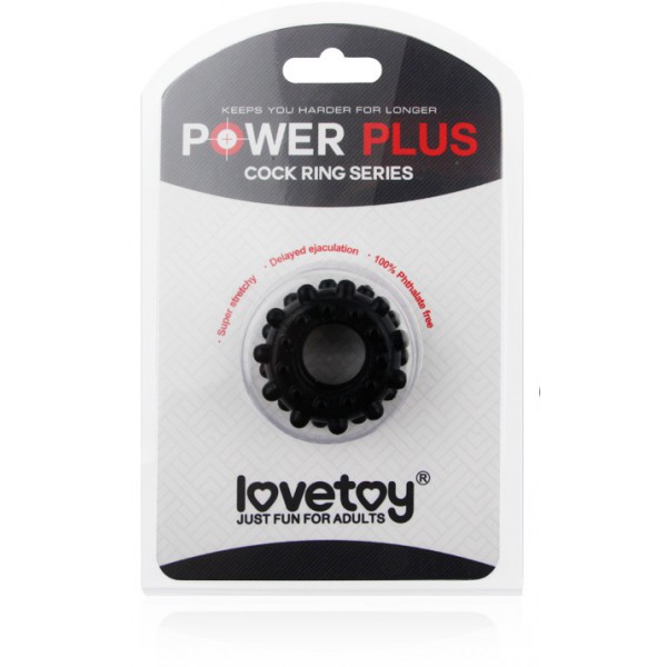 Cockring power Plus Bubble Black