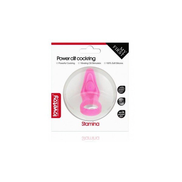 Vibrierender Ring Power Clit STAMINA - Rosa