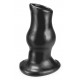 Plug Pig-Hole Deep Large 18 x 9cm Schwarz