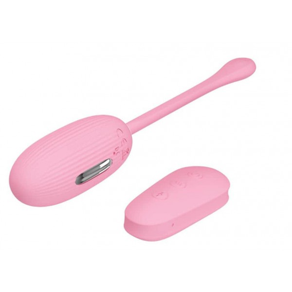 Uovo senza fili rosa Shock Fun - 19 x 3,2 cm