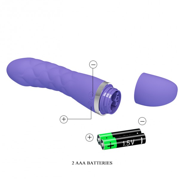 Truda Vibrator 19.5 x 3.5cm - Paars