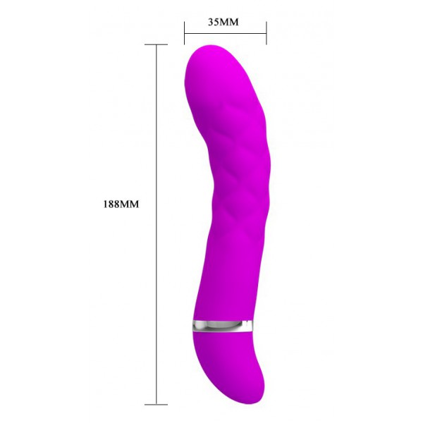 Vibrador de desenho Truda 19,5 x 3,5cm - Púrpura