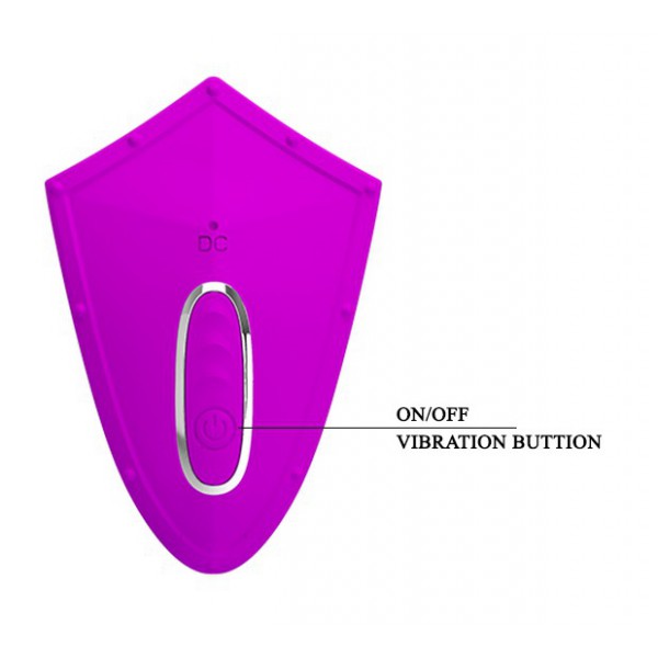 Doppelter Stimulator Willie - Violett