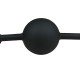 Flexibele gag met siliconen bal Zwart