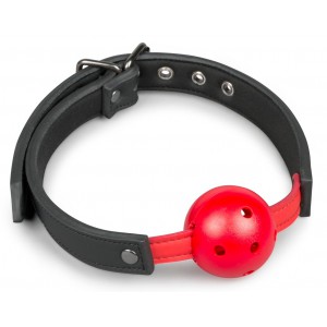 EasyToys Fetish Collection Baillon with pierced red ball