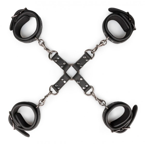 Set aus 4 Handschellen mit Kreuz