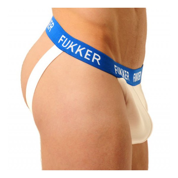 Jockstrap Fukker Weiß und blau