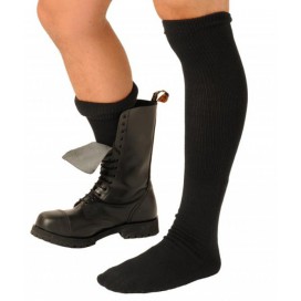 Schwarze Boot-Socken