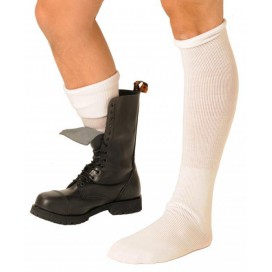 Weiß Stiefel Socken